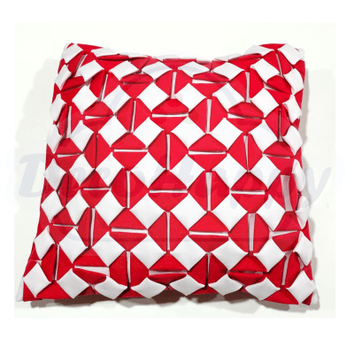 COJIN CAPITONE ROJO 38 X 36 CM