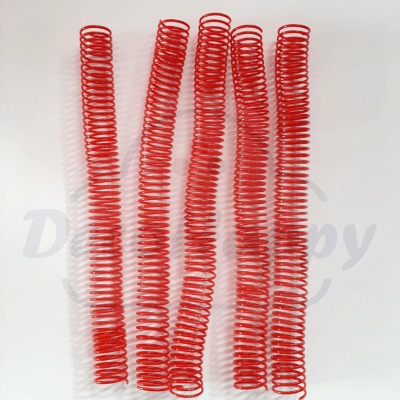 ESPIRAL ROJO PLASTICO ( 10 UNIDADES)