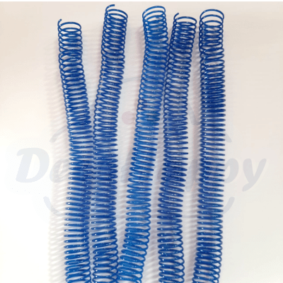 ESPIRAL AZUL PLASTICO ( 10 UNIDADES)
