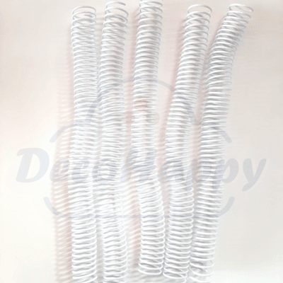 ESPIRAL BLANCO PLASTICO ( 10 UNIDADES)