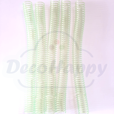 ESPIRAL VERDE PLASTICO ( 10 UNIDADES)