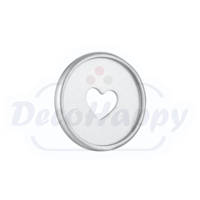 23 MM PLATA CORAZON ( 10 UNIDADES)