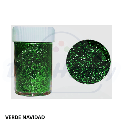 ESCARCHA FRASCO 10 GR VERDE