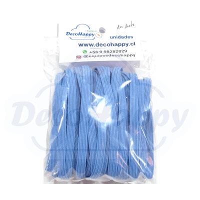 ELASTICO LISO CELESTE 10 MT