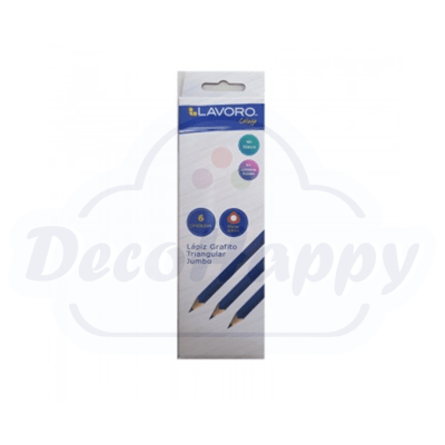LAPIZ GRAFITO TRIANGULAR JUMBO 6 UNIDADES