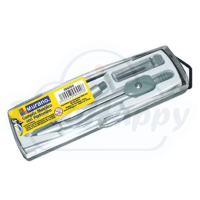 Compas Metalico Escolar Con Portamina