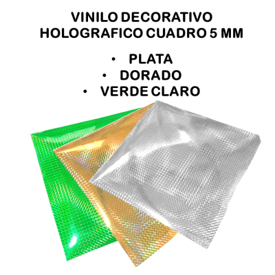 HOLOGRAFICO CUADRO 5 MM (VINILO DECORATIVO) 30 X 30 CM