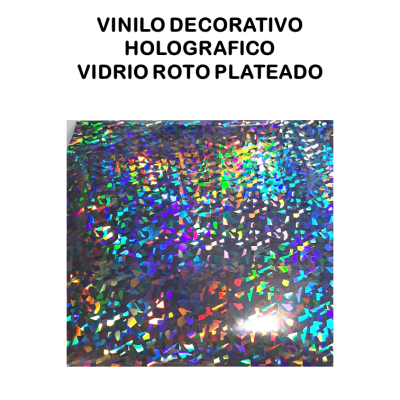 HOLOGRAFICO VIDRIO ROTO (VINILO DECORATIVO) 30 X 30 CM