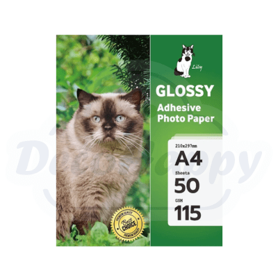 ADHESIVO GLOSSY 115 GR LILY A4 (50 hojas)