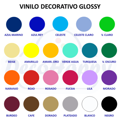 GLOSSY 60 CM X 1 MT (VINILO DECORATIVO)