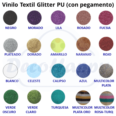 GLITTER 25 CM X 25 CM