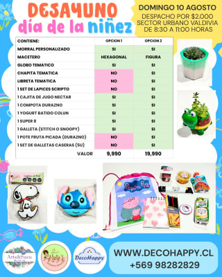 desayuno dia del niño