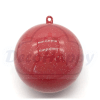 ESFERA ROJA GLITER 8 CM ( 10 UNIDADES)1