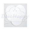 POSAVASO ACRILICO BLANCO 9 CM 10 U1