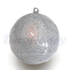 ESFERA PLATEADA GLITTER 8 CM (10 UNIDADES)1