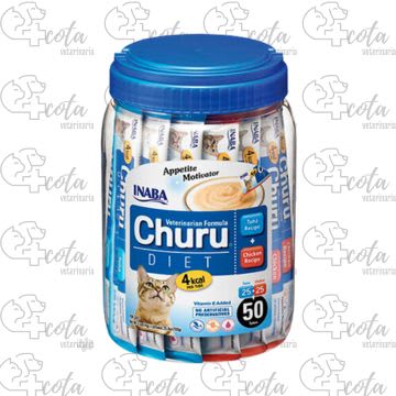 CHURU POTE DIET - ATUN Y POLLO 50 UNIDADES