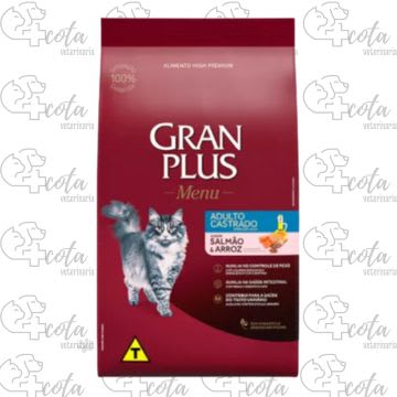 GRAN PLUS CASTRADO SALMON Y ARROZ ADULTO