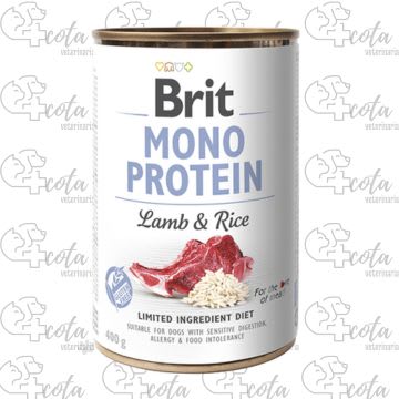 BRIT MONO PROTEIN LAMB & RICE 400gr1