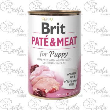 BRIT PATE & MEAT PUPPY CHICKEN & TURKEY 400gr1