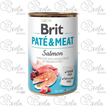 BRIT PATE & MEAT SALMON 400gr1