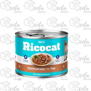 RICOCAT PAVO FILETITOS EN SALSA LATA 160gr