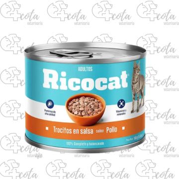 RICOCAT POLLO TROCITOS EN SALSA LATA 160gr