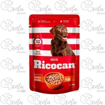 RICOCAN POUCH POLLO ADULTO TROC.