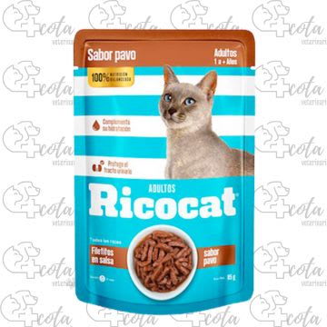 RICOCAT POUCH FILETITOS EN SALSA SABOR PAVO 85gr