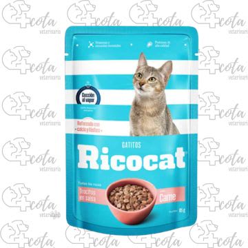 RICOCAT POUCH GATITOS 85g1