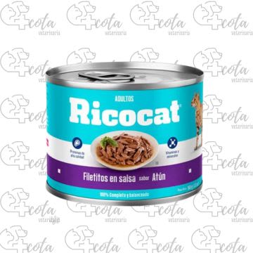 RICOCAT ATUN FILETITOS EN SALSA LATA 160gr1