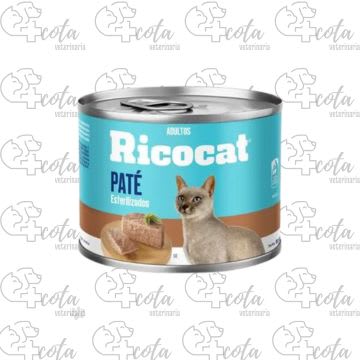 RICOCAT ESTERILIZADO PATE LATA 160gr1