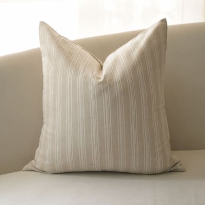 Funda de Cojín Rayas Amanda Natural