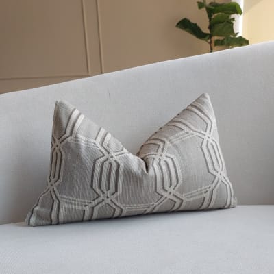 Funda de Cojín Geometrical Gray Rectangular