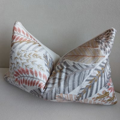 Funda de Cojin Floreado Rectangular