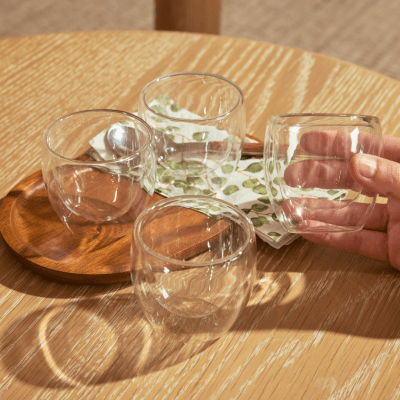 Set Taza de Vidrio