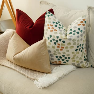 Funda de Cojín Marian Beige Rectangular