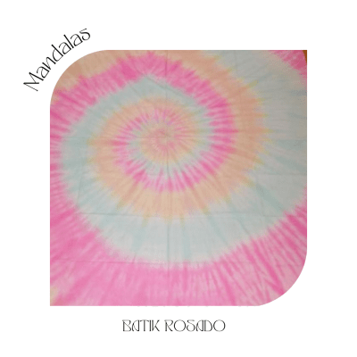 Mandala Cuadrada Batik Rosado