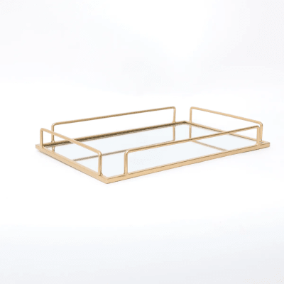 Bandeja Decorativa Dorada
