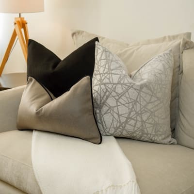 Funda de Cojin Luther Grey Rectangular