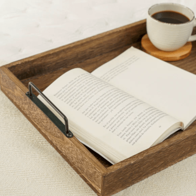 Azafate de Madera Asa Negra