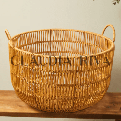 Cesta redonda tipo Ratán Zen