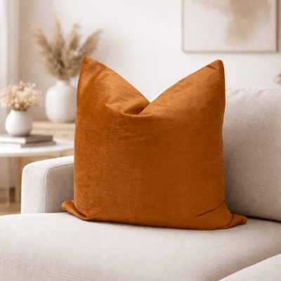 Funda de Cojín Terciopelo Ocre N