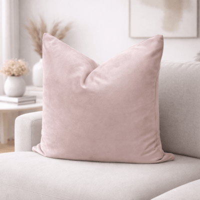 Funda de Cojín Terciopelo Rosa N