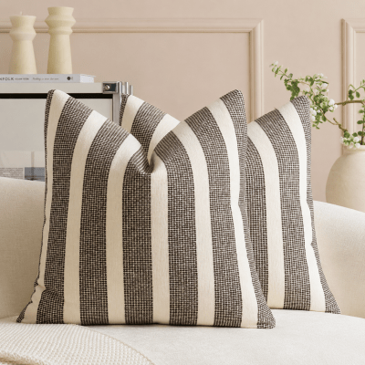 Funda de Cojín Stripe Gris