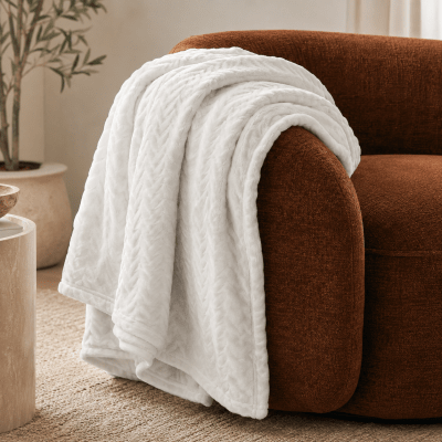 Manta Fleece Blanco