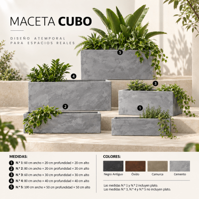 Maceta Cubo
