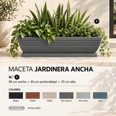 Maceta Jardinera Ancha