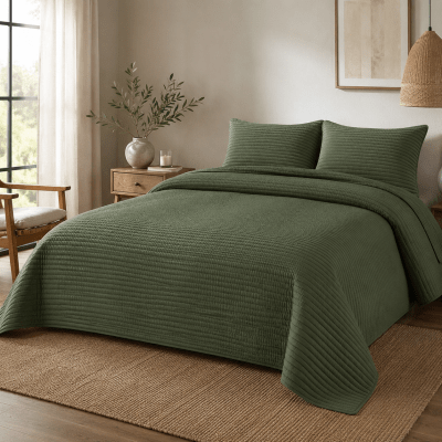 Cubrecama Edén Verde