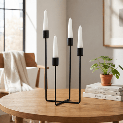 Candelabro Multiple Negro