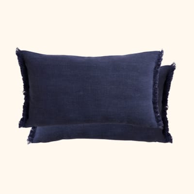 Funda de Cojín Cleo Azul Rectangular